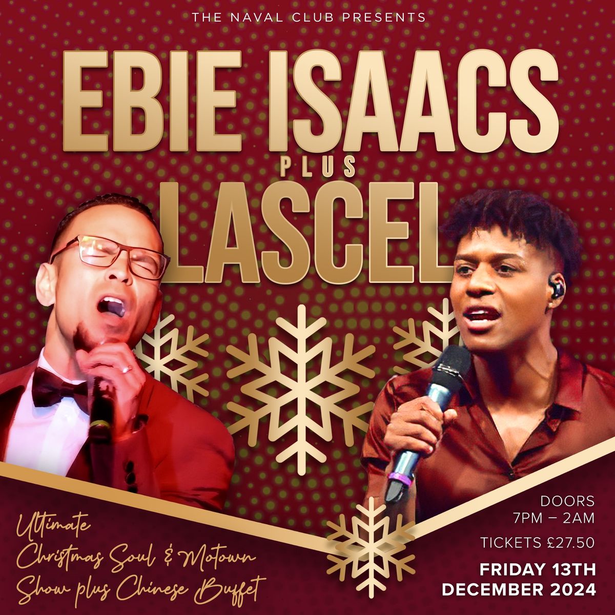 Ultimate Christmas Soul & Motown Show - Ebie Isaac's plus Lascel - Includes Chinese Buffet