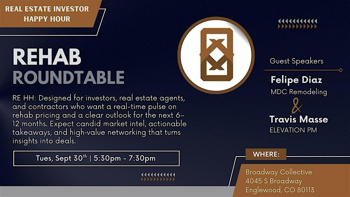 ELEVATION Investor Happy Hour - Rehab Roundtable