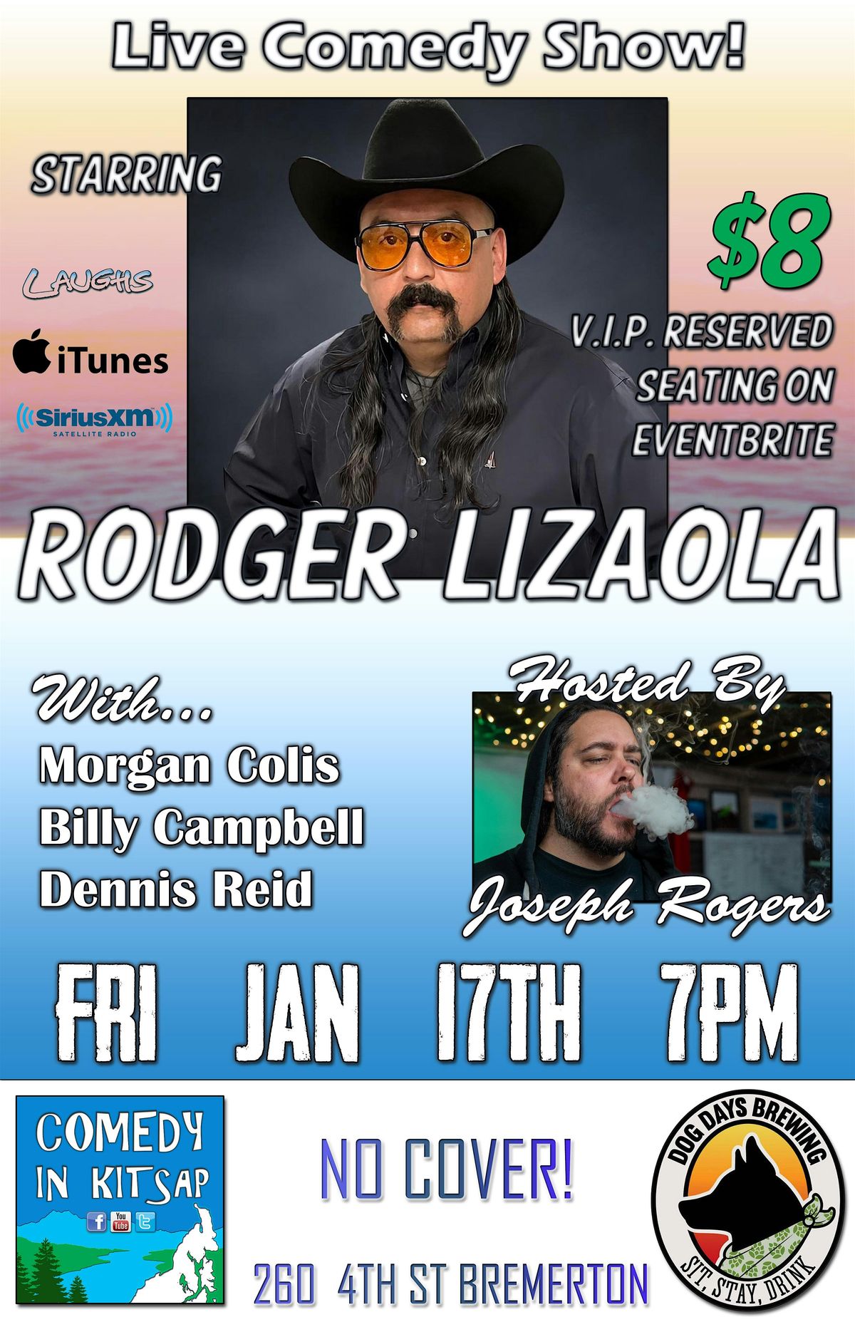 Live Comedy Show at Dog Days Brewing w\/Rodger Lizaola!