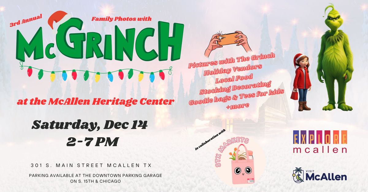 3rd Annual McGrinch Family Market & Photos | Sat, Dec 14