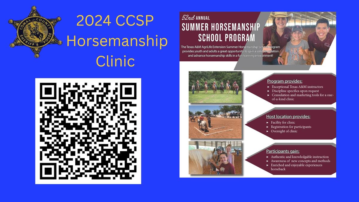 2024 CCSP Horsemanship Clinic
