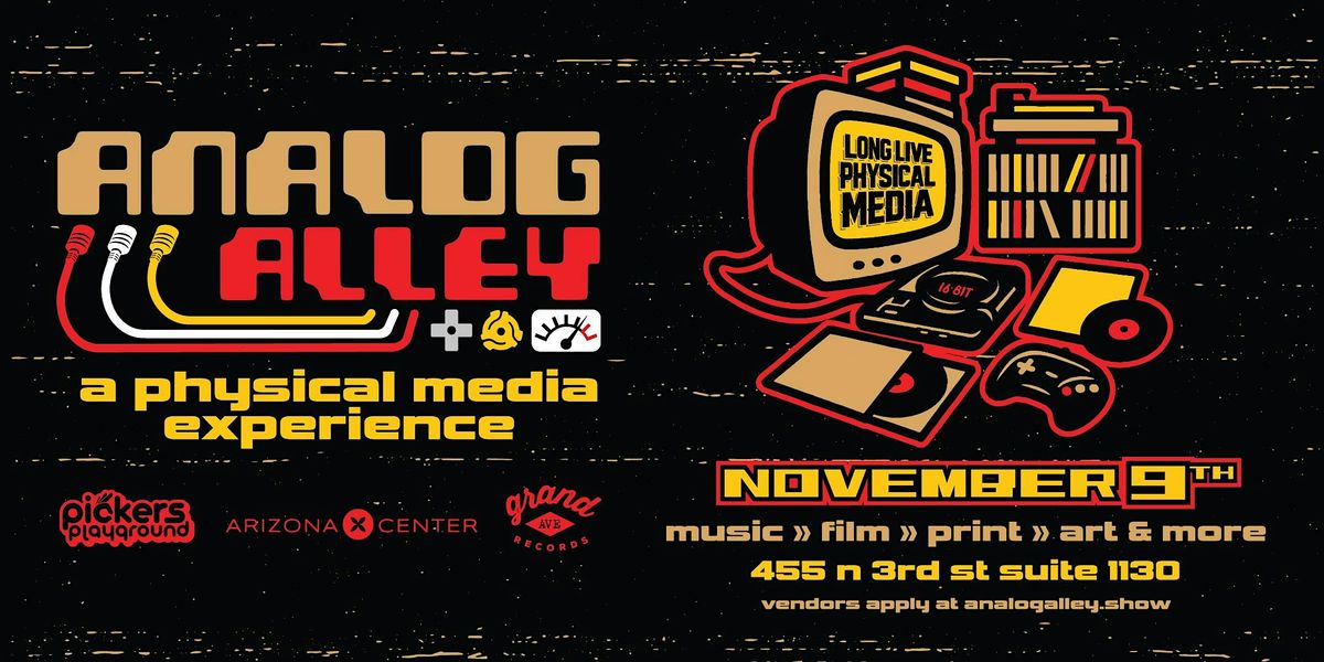 Analog Alley Record Show & Physical Media Market