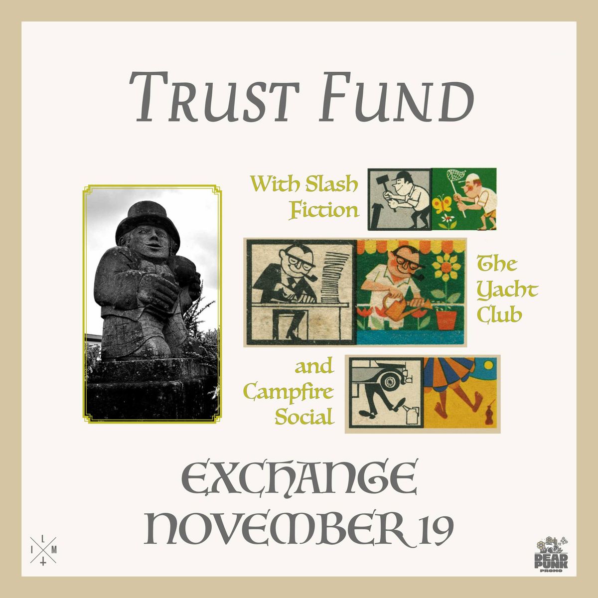 Trust Fund + Slash Fiction + The Yacht Club + Campfire Social at Exchange Basement, Bristol