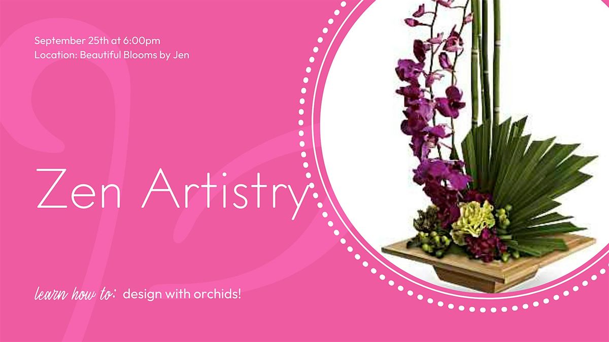 Zen Artistry Tropical Design Class with Beautiful Blooms by Jen!