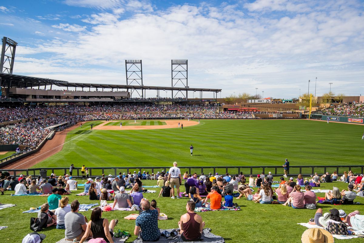 Spring Training - Colorado Rockies at San Francisco Giants at Scottsdale Stadium