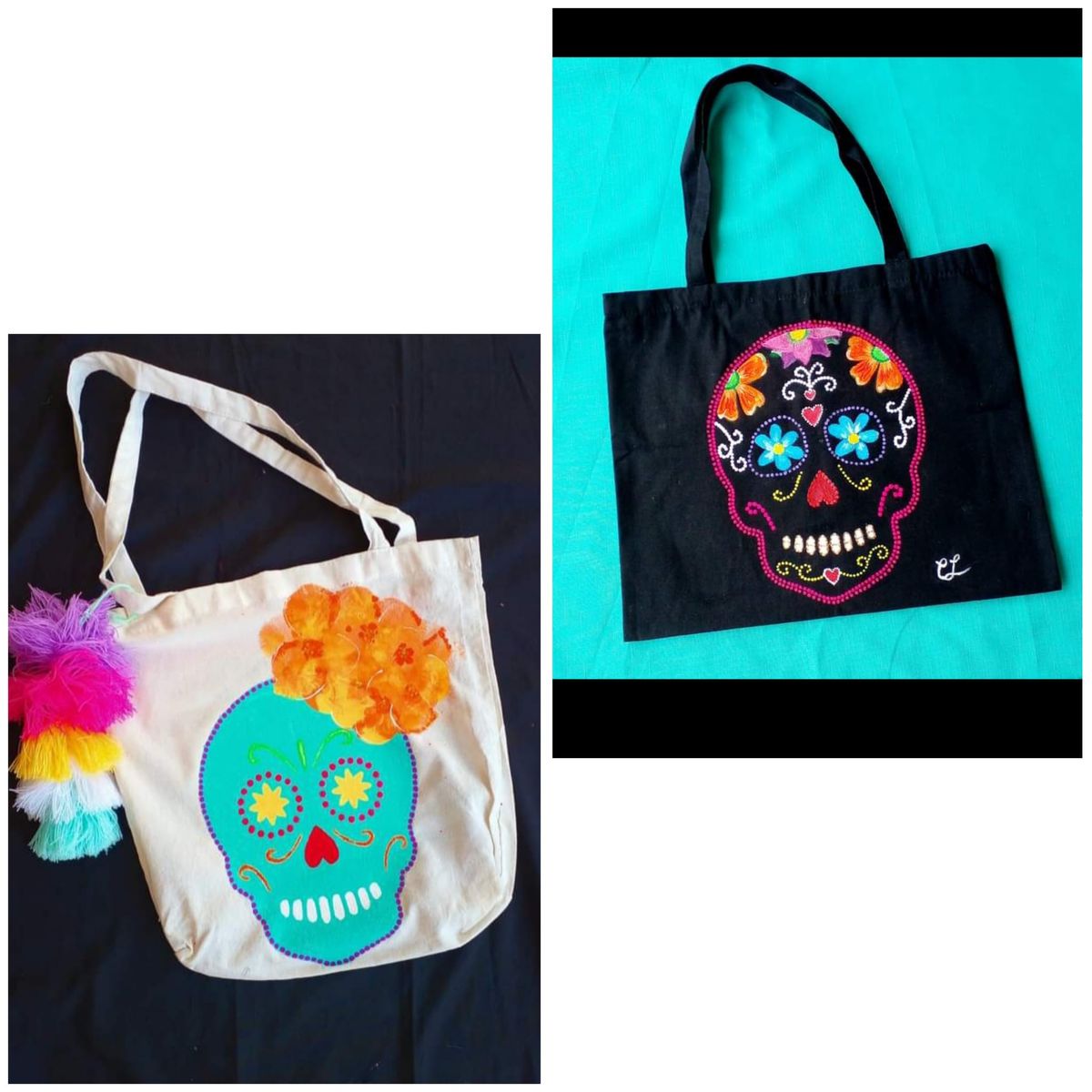 Sugar Skull Totebag