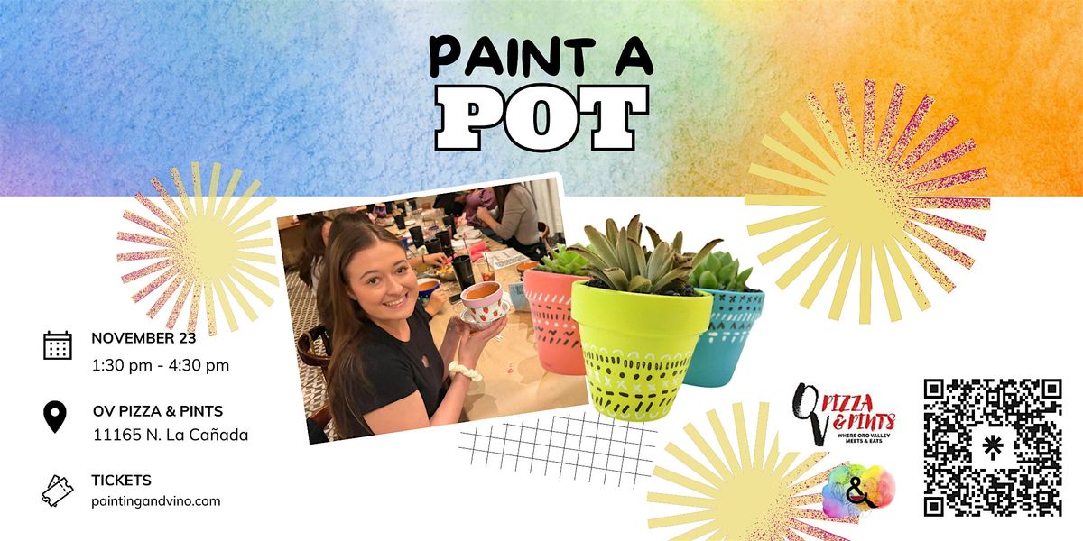 Sip & Paint a Flower Pot at OV Pizza