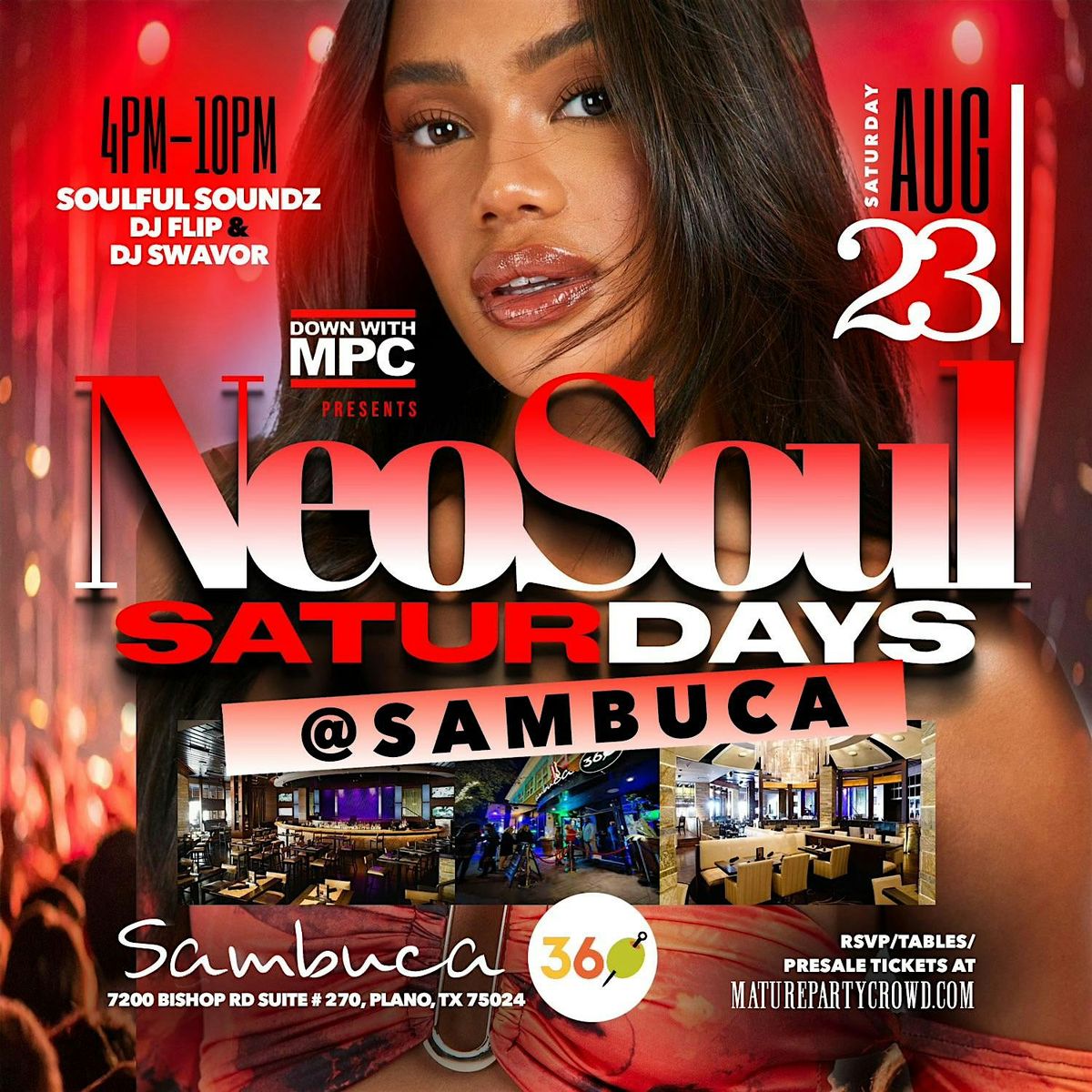 NEO SOUL "SATURDAYS" @ SAMBUCA 360