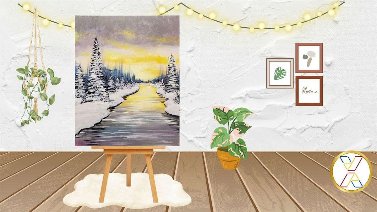 Paint Night : \u201cA Grey Winter Day\u201c