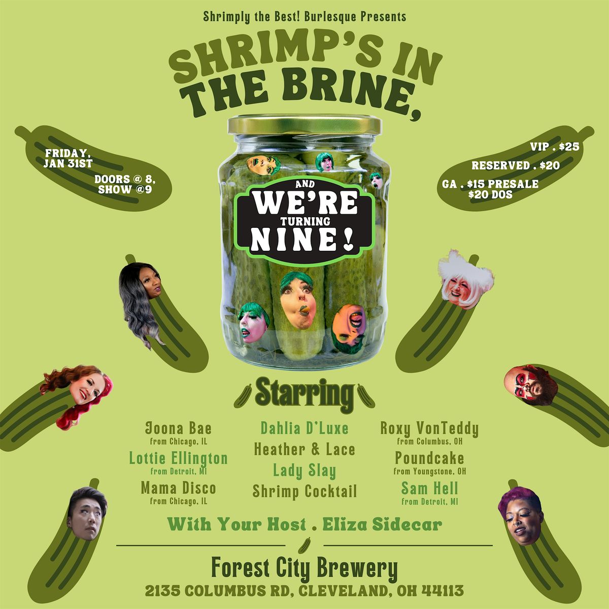 Shrimp's in the Brine, & We're Turning 9! A Burlesque Show