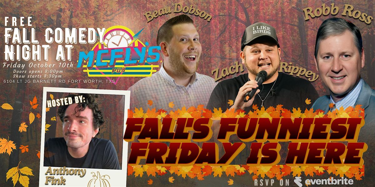 FREE Fall Comedy Night @ McFly's Pub \u2013 Fort Worth, Texas