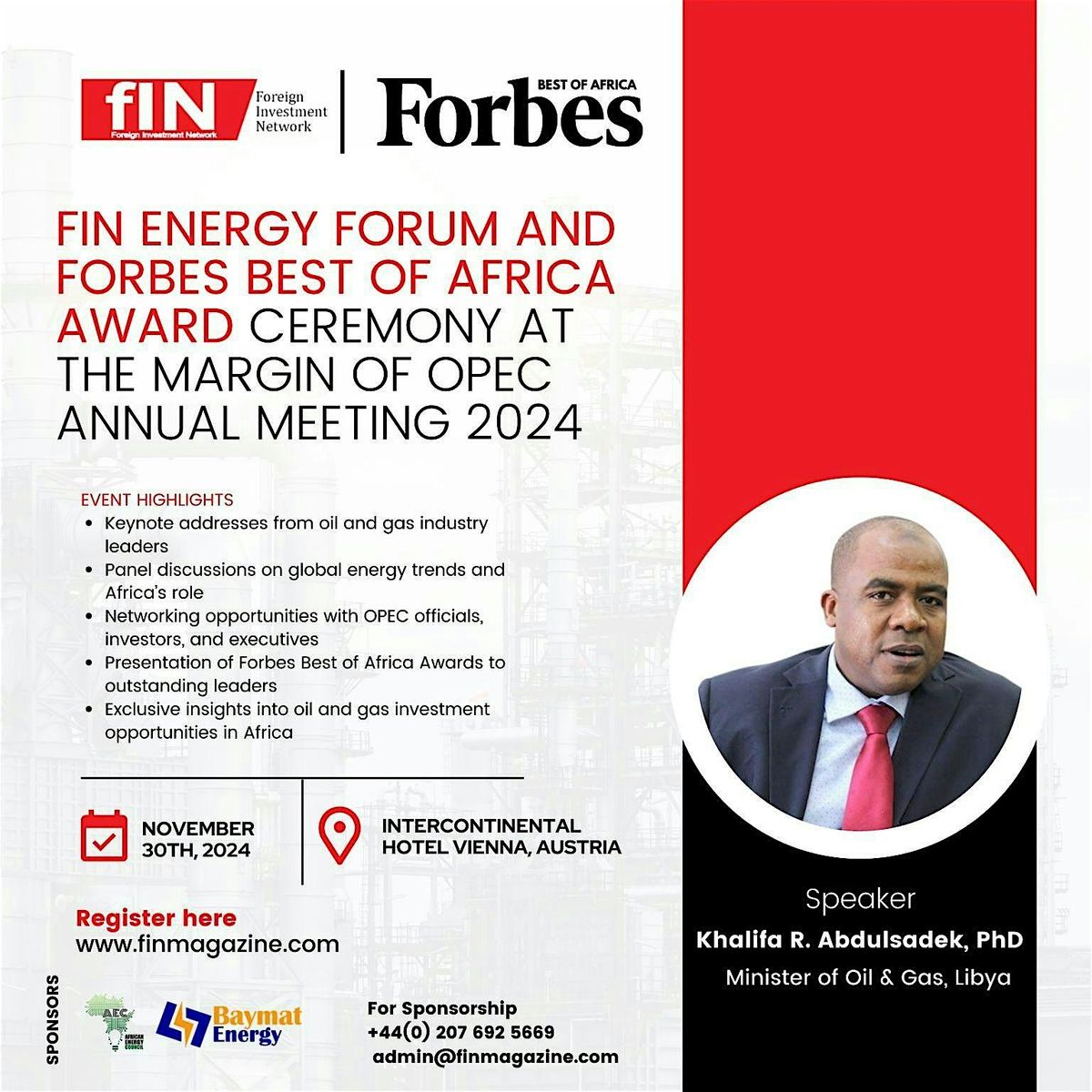 FIN Energy Forum and Forbes Best of Africa Award Ceremony