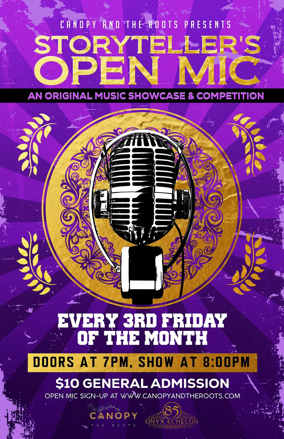 Storytellers OPEN MIC with host Akeeme Martin: LIVE in the Roots