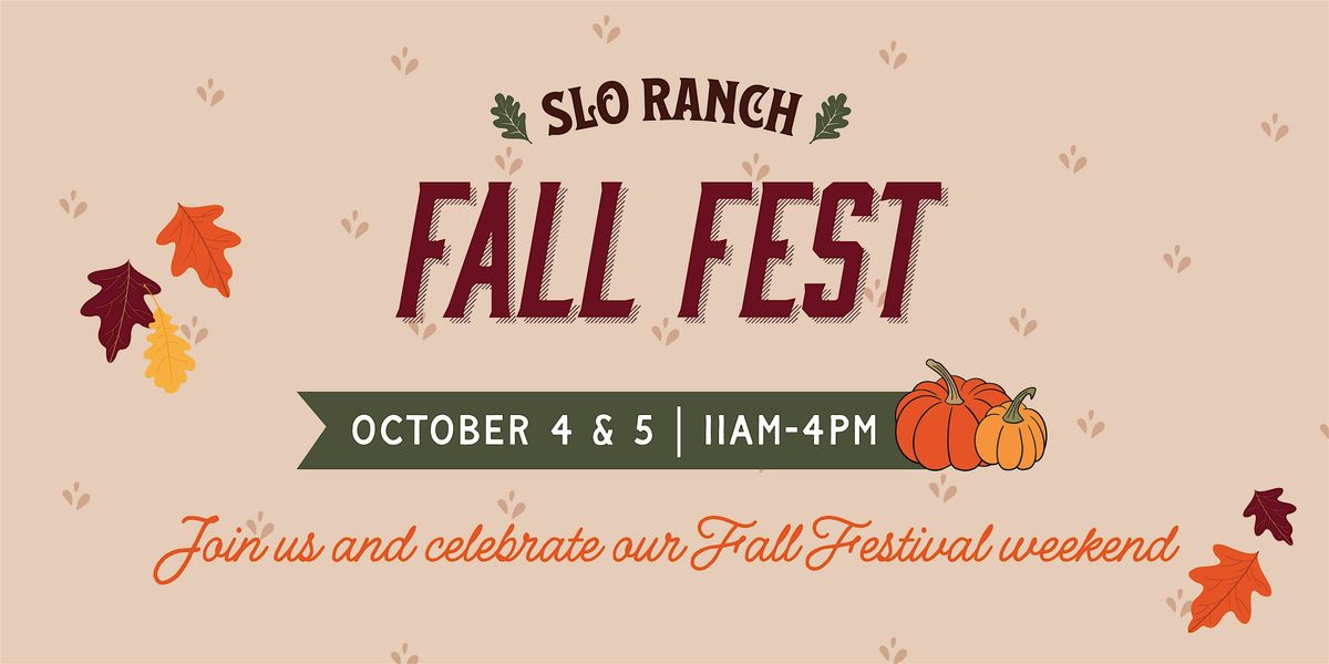 SLO Ranch Fall Fest