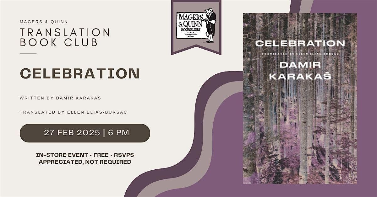 Translation Book Club - Celebration