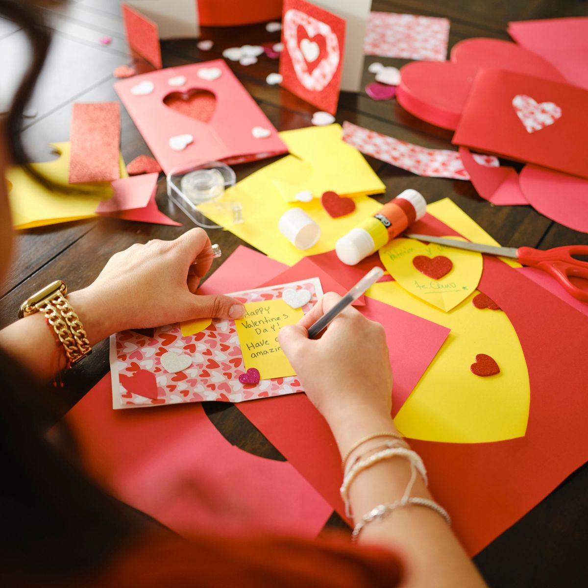 Valentine\u2019s Day Card Making