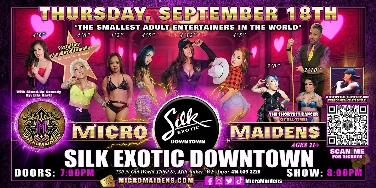 Milwaukee, WI - Micro Maidens Dwarf Dancers @ Silk Exotic Downtown