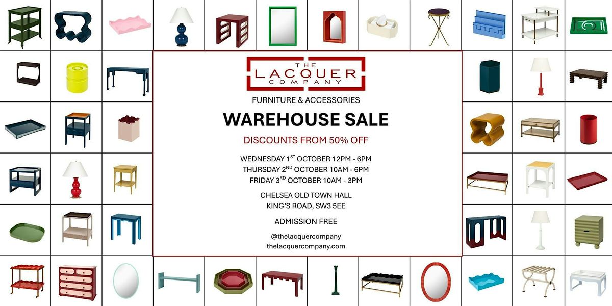THE LACQUER COMPANY WAREHOUSE SALE