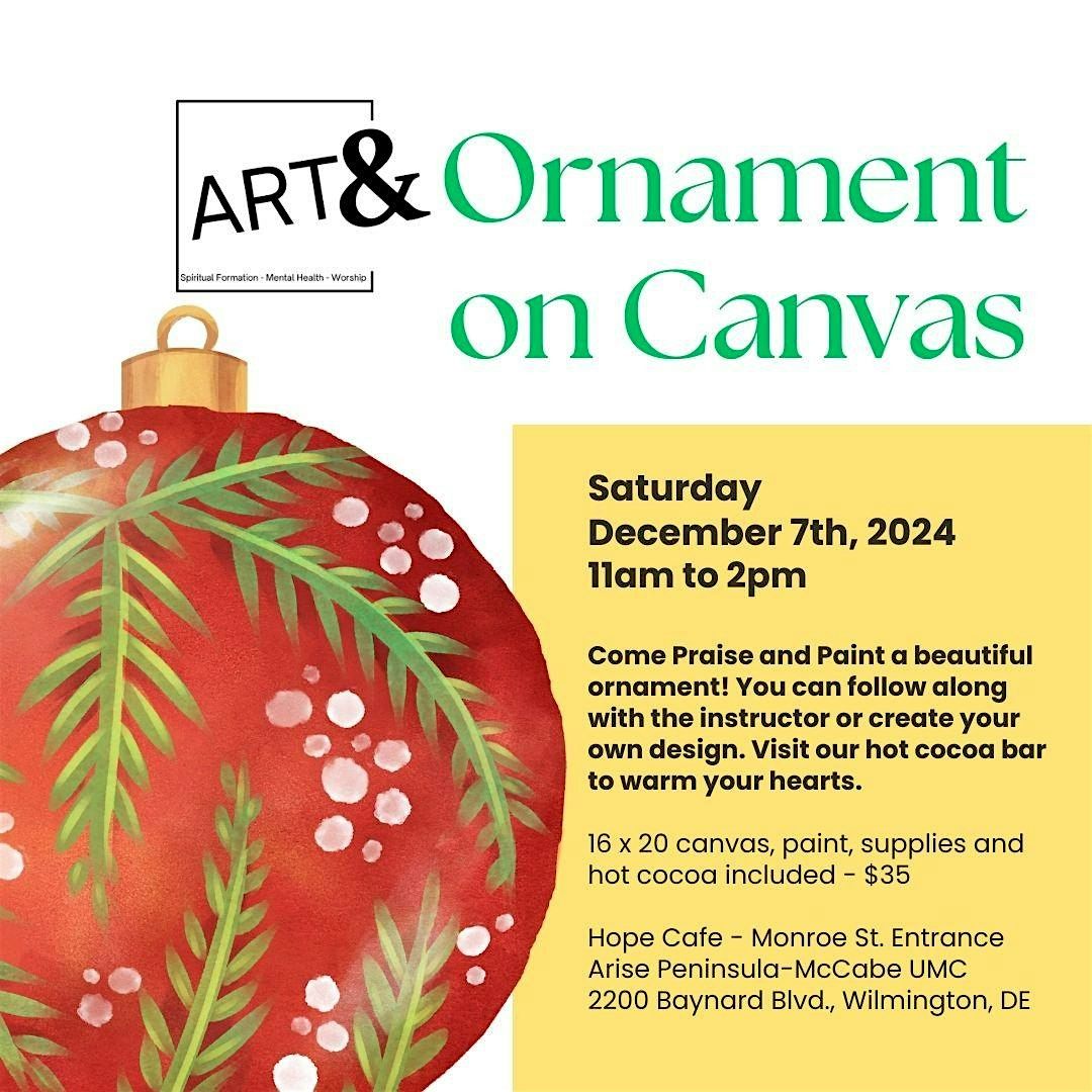 Art& Paint Your Own Ornament on Canvas