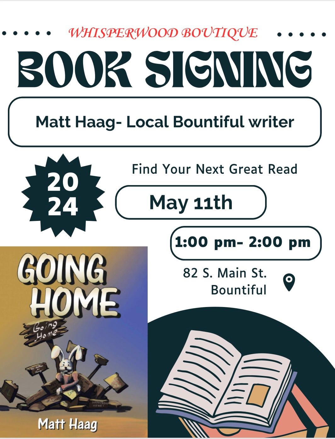 Book signing- Matt Haag