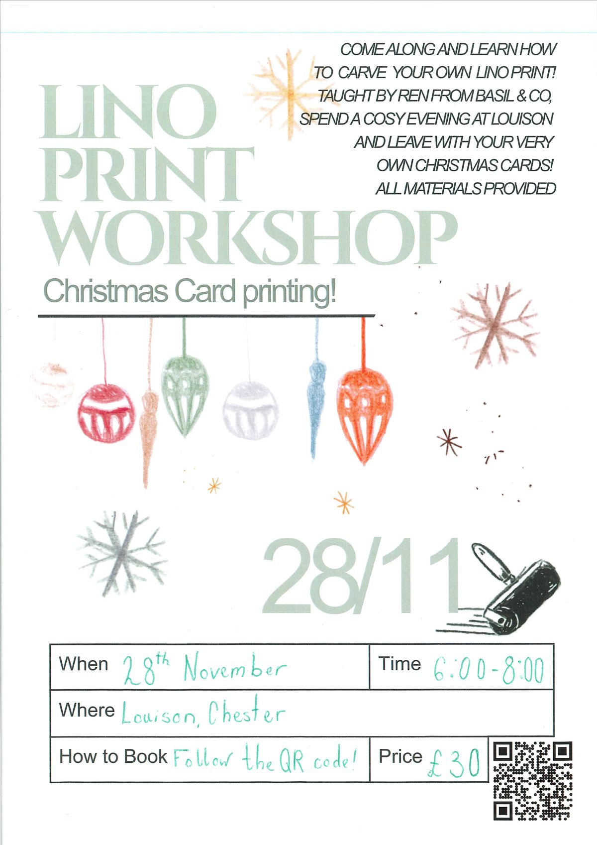 Lino Print Workshop