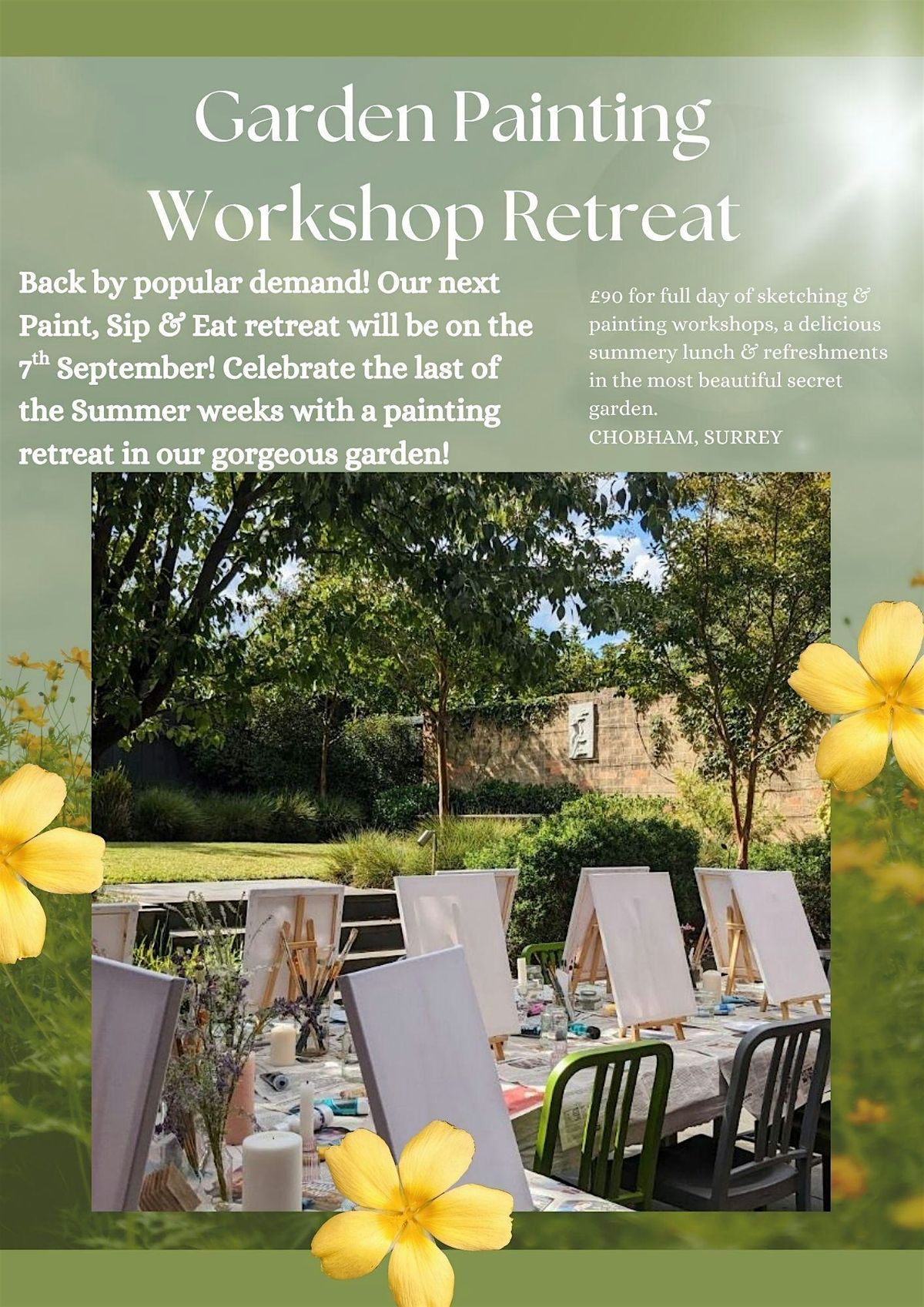 Paint, Sip & Eat Retreat