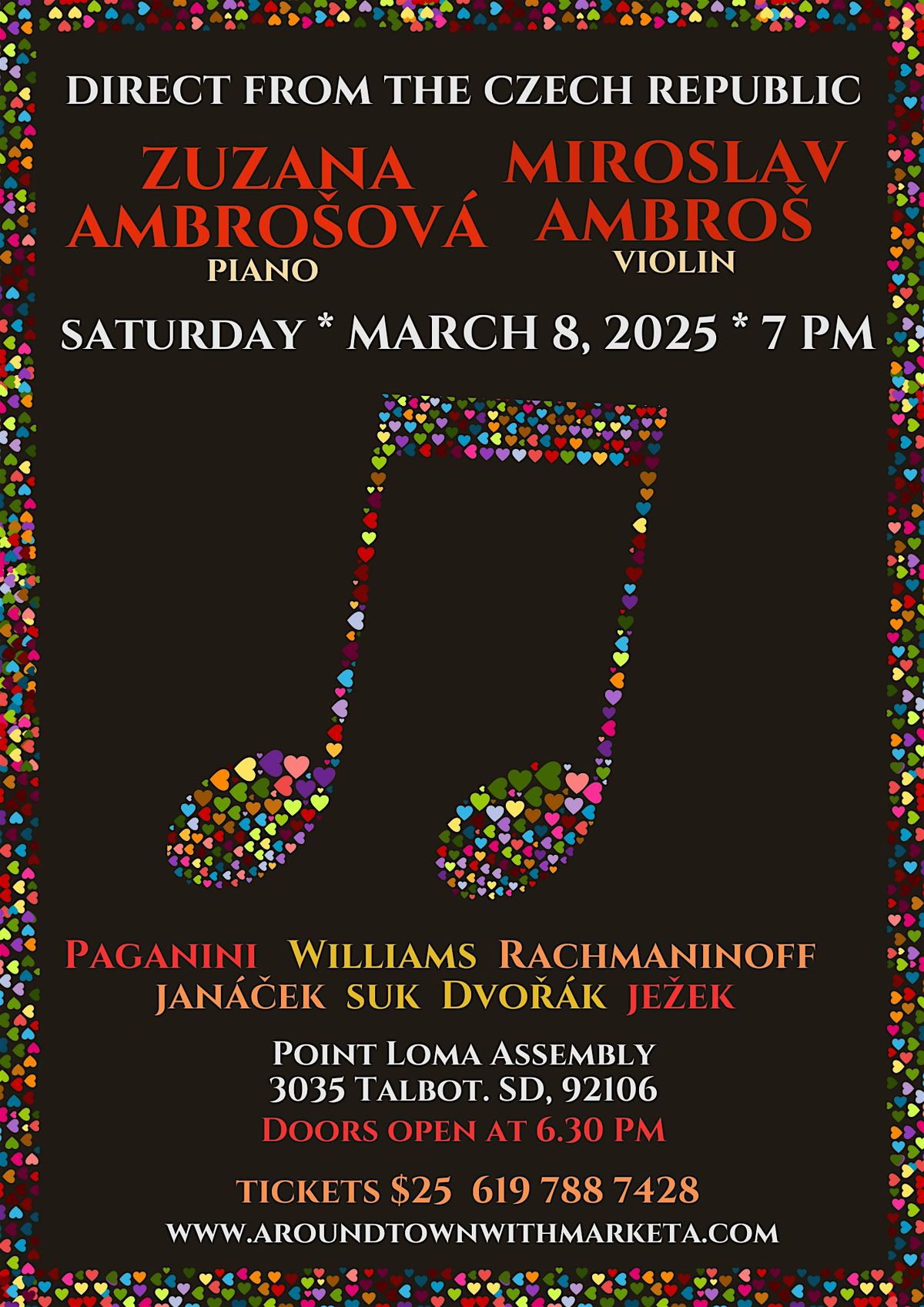 Direct from the Czech Republic  classical music duo Ambro\u0161