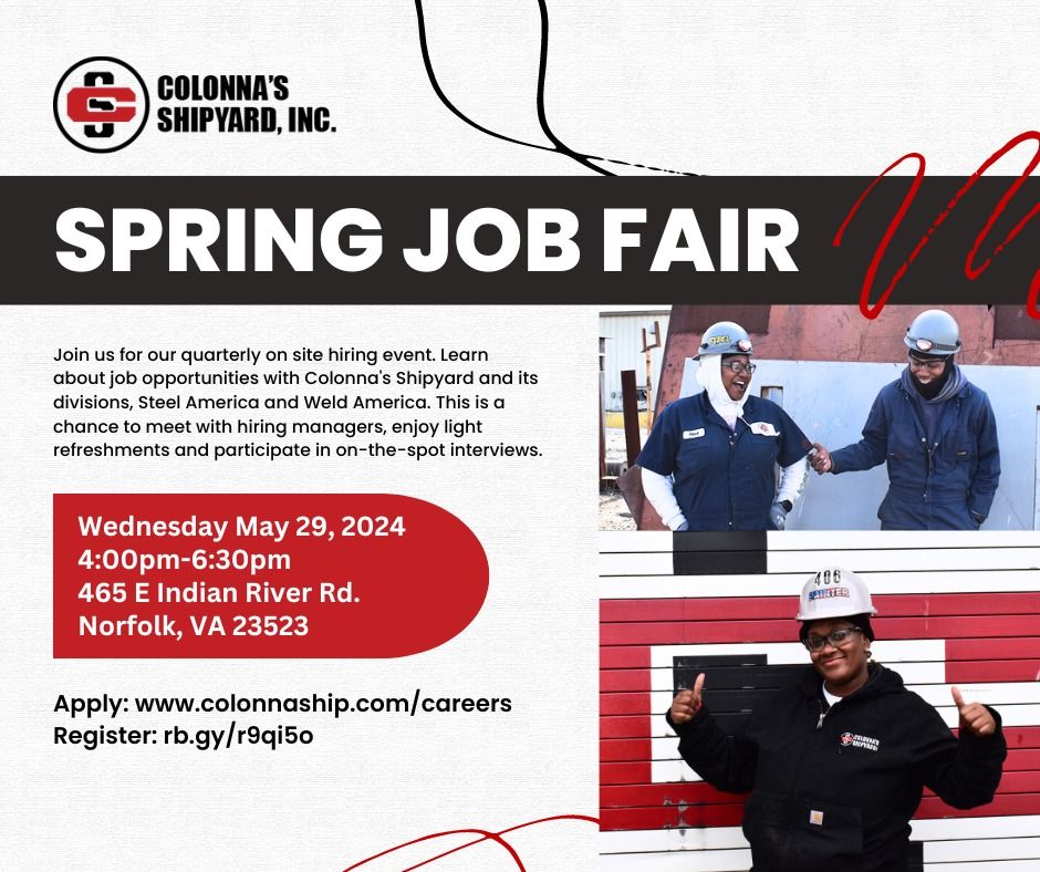 Colonna's Shipyard Spring Job Fair