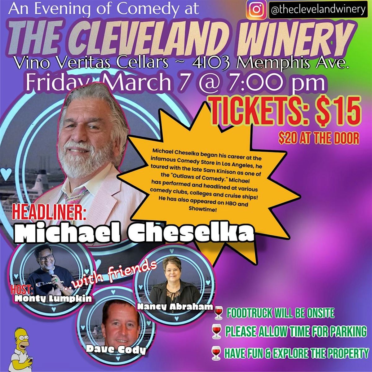 An  Evening of Comedy at The Cleveland Winery