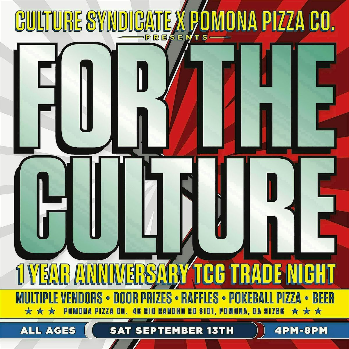 Culture Syndicate 1 Year Anniversary Card Show: FOR THE CULTURE
