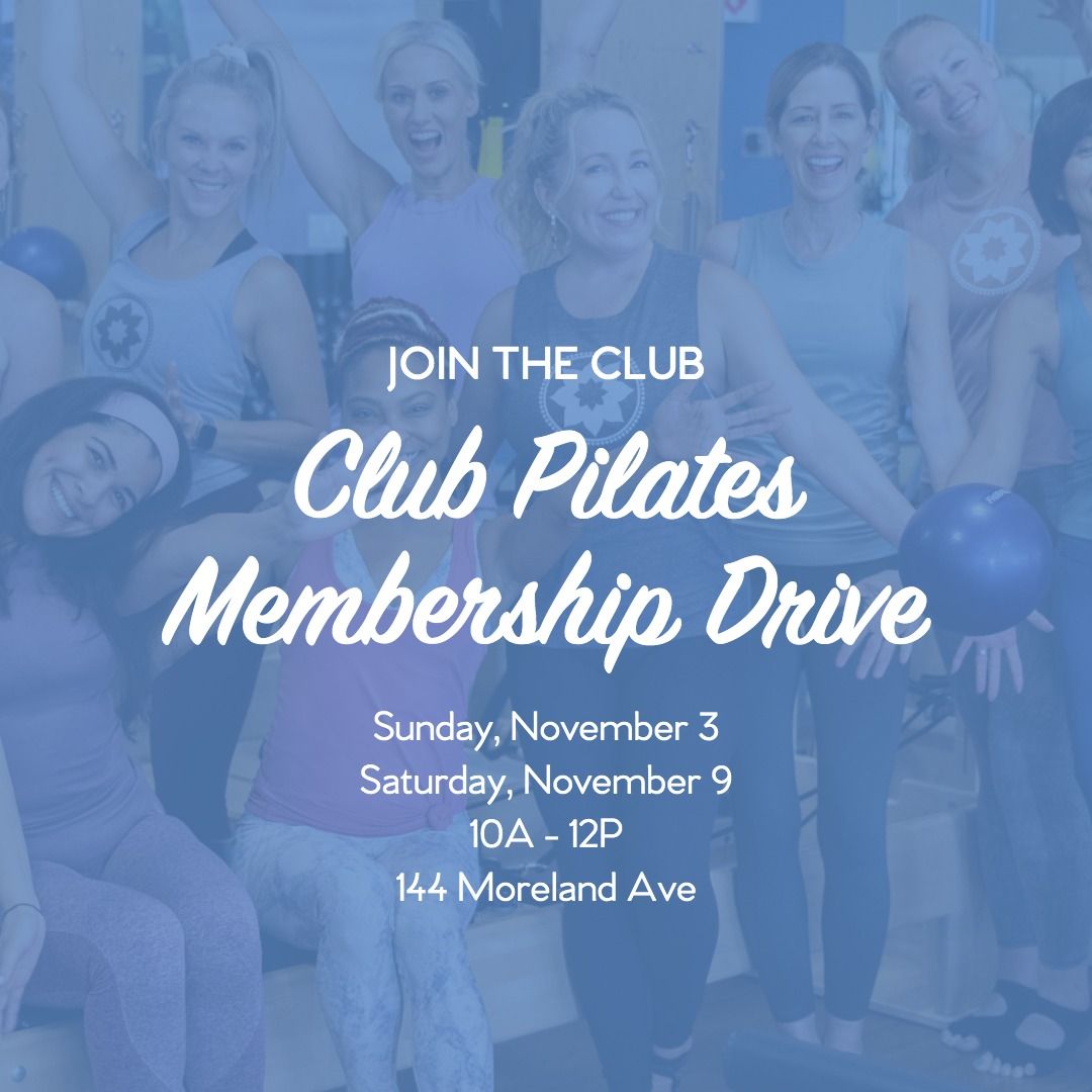 Join the Club! Club Pilates Inman Park Membership Drive