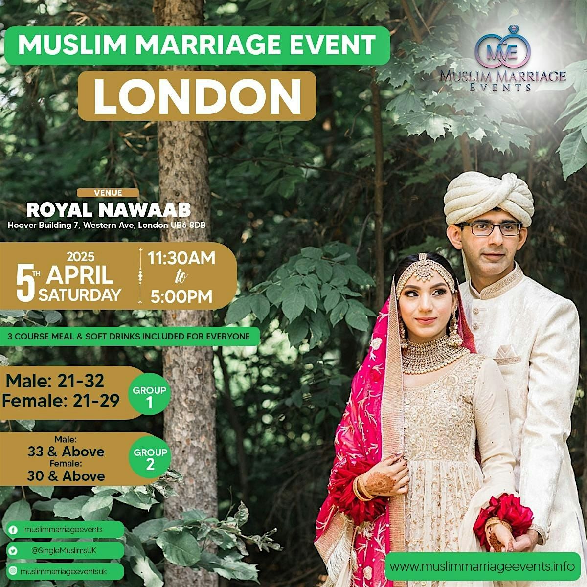 Muslim Marriage Events London - 2 Age Groups