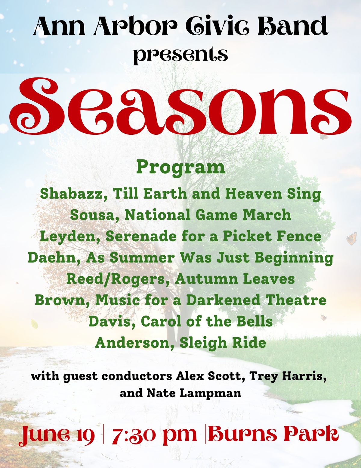 "Seasons" with the Ann Arbor Civic Band