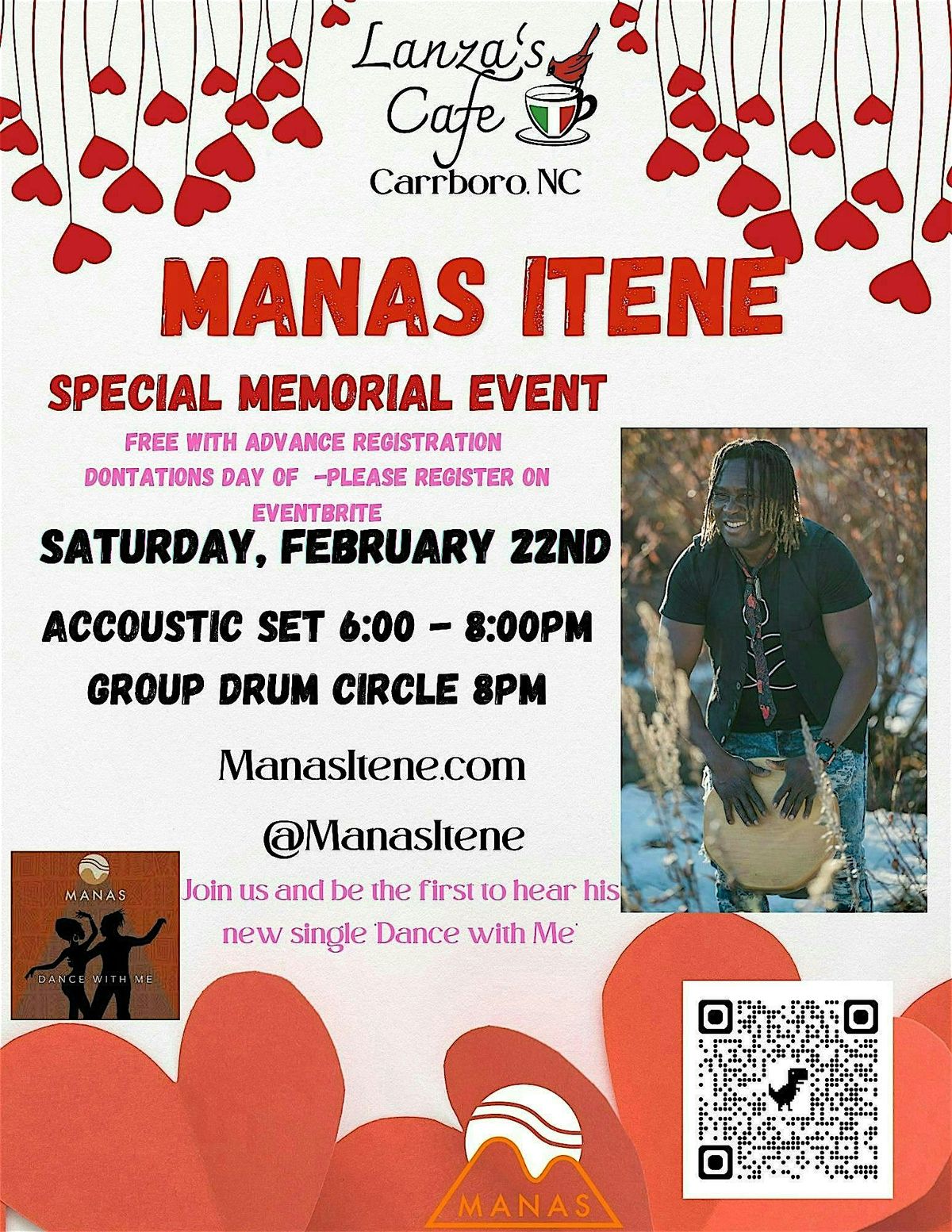 4th Annual --Manas Itene Live Acoustic Show and Drum Circle