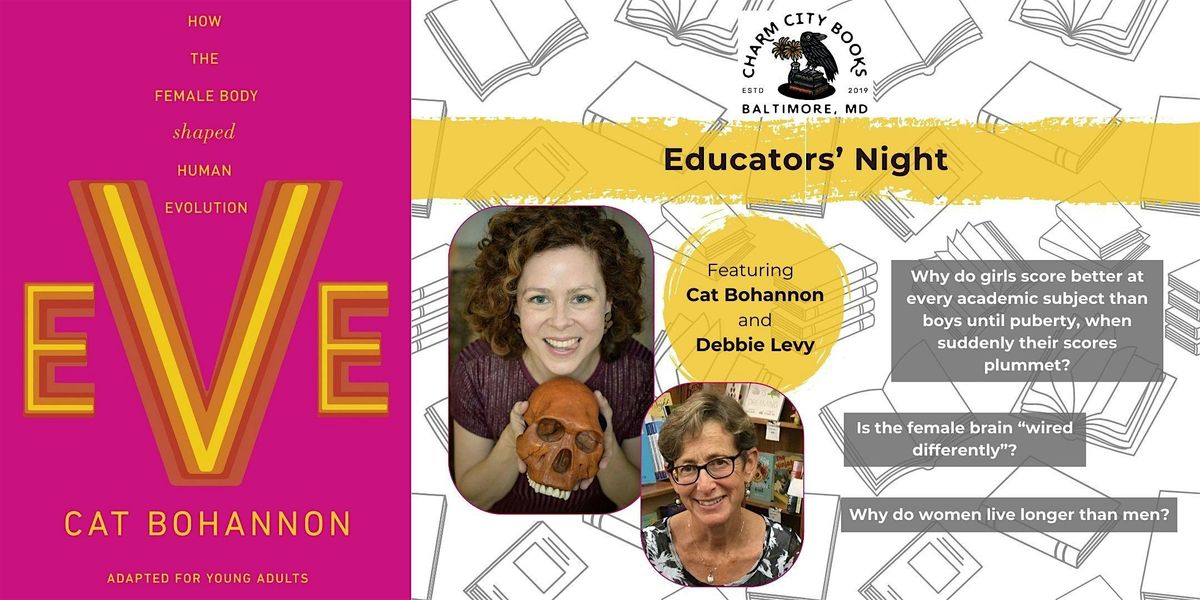 Educators\u2019 Night, Featuring Cat Bohannon and Debbie Levy