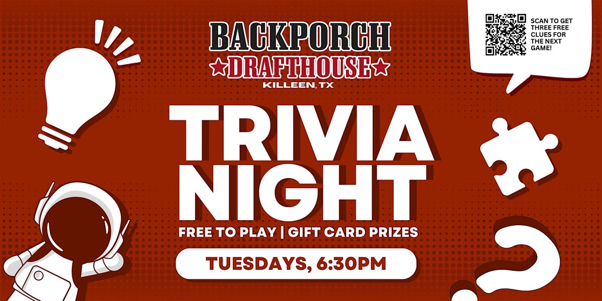 Trivia Night at BackPorch DraftHouse