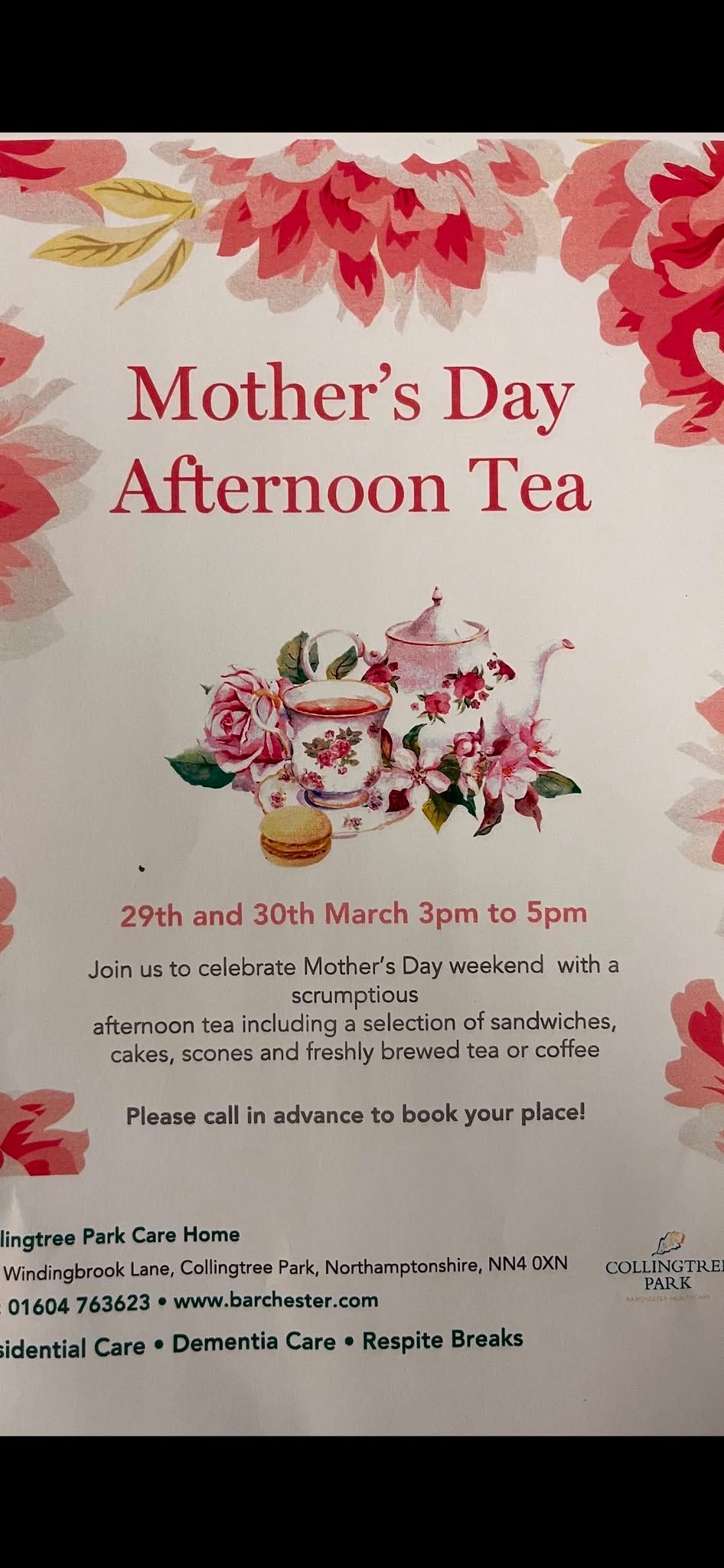 Mother\u2019s Day Afternoon Tea \ud83e\uded6 \ud83c\udf70