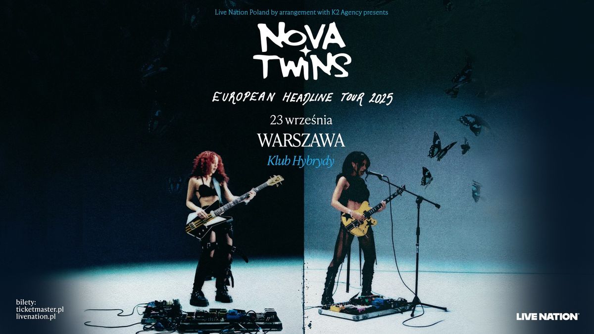 Nova Twins - European Headline Tour 2025 - Official Event, 23.09.2025, Klub Hybrydy, Warszawa