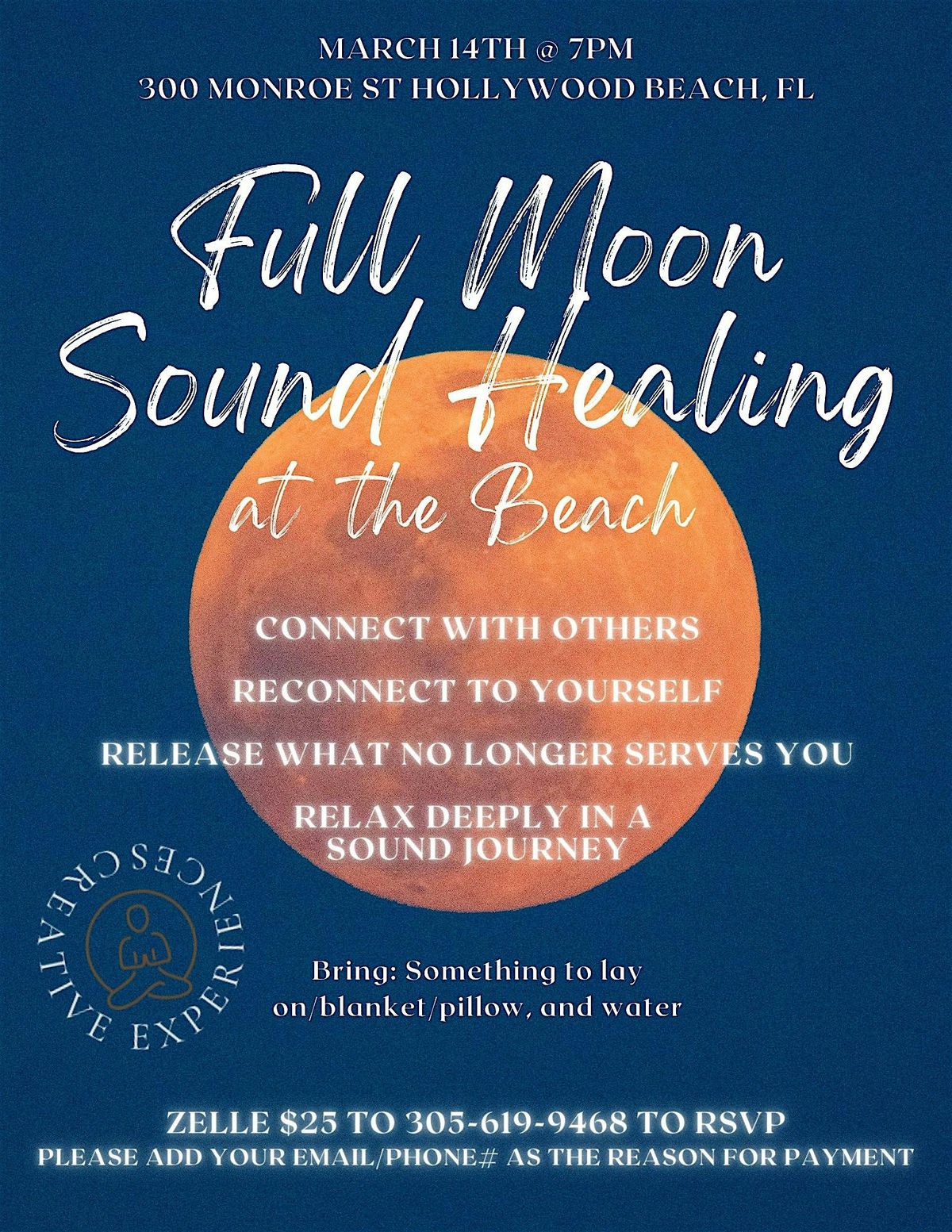 Full Moon Sound Healing at the beach