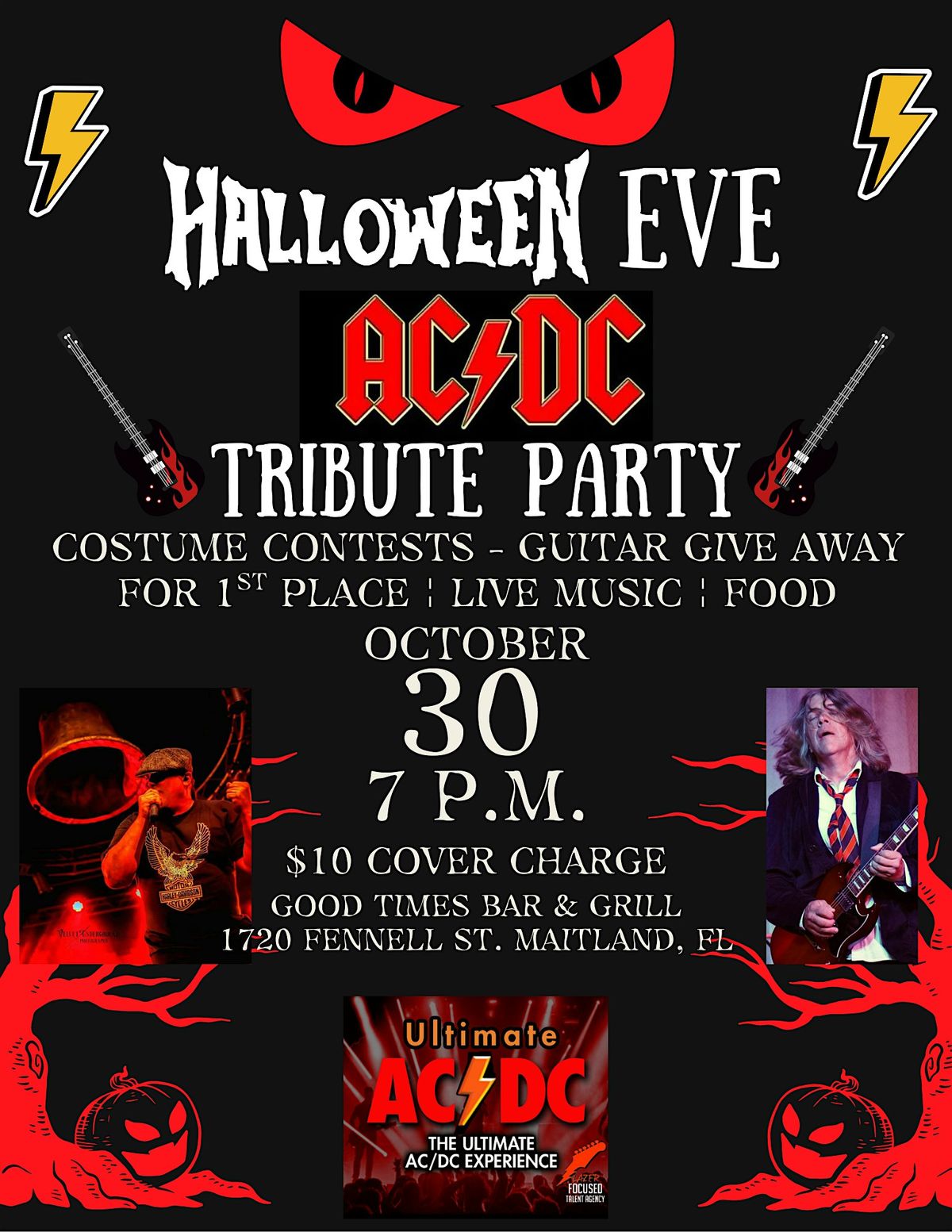 HALLOWEEN EVE COSTUME CONTEST PARTY & AC\/DC TRIBUTE SHOW