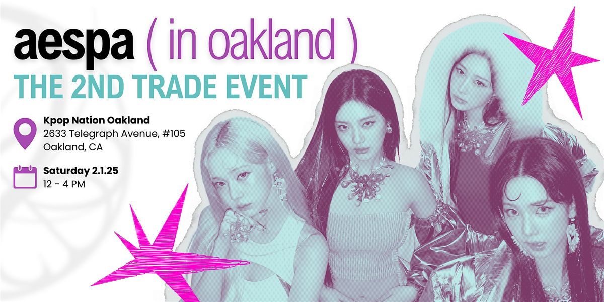 AESPA IN OAKLAND Photocard Trading Event