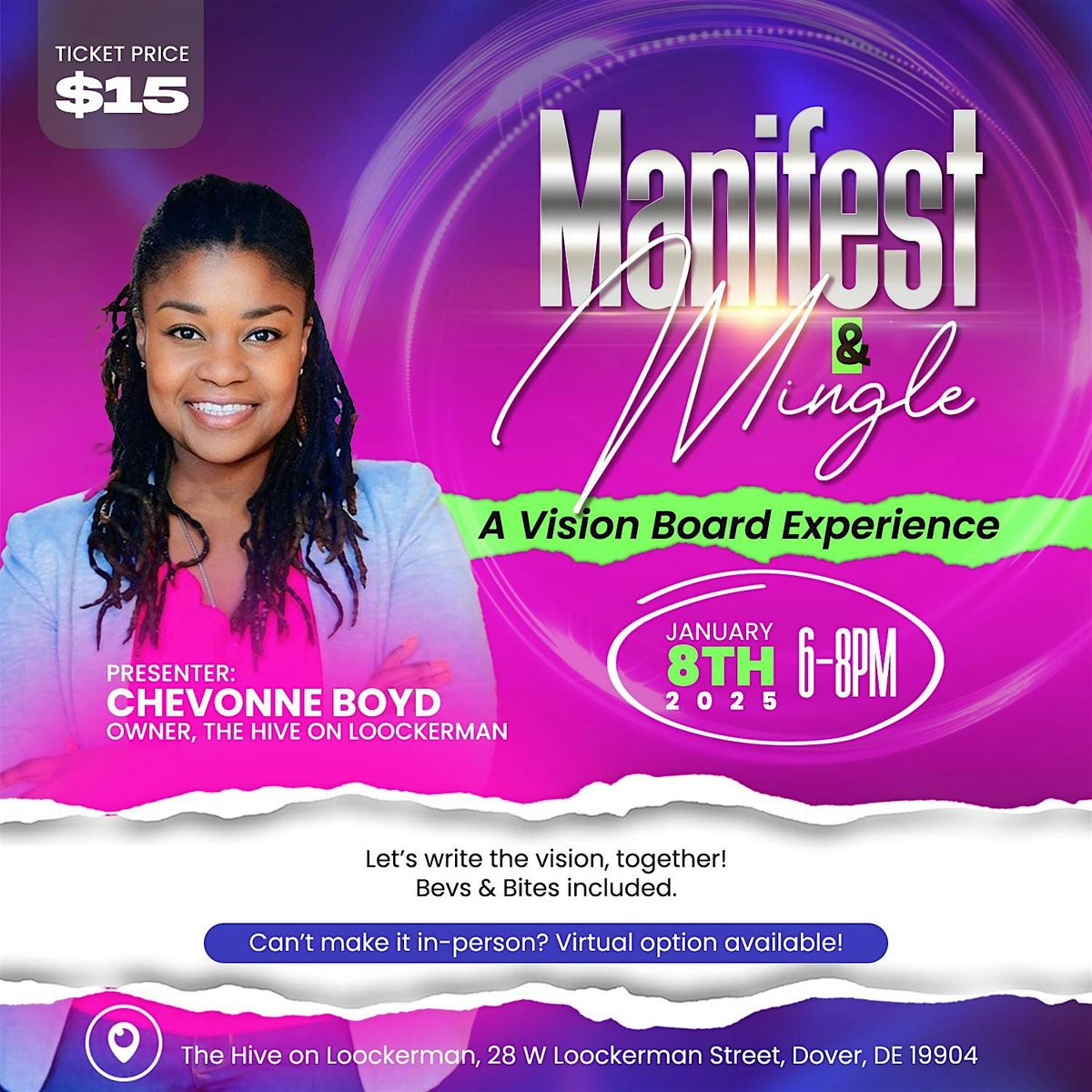 Manifest & Mingle: A Vision Board Experience