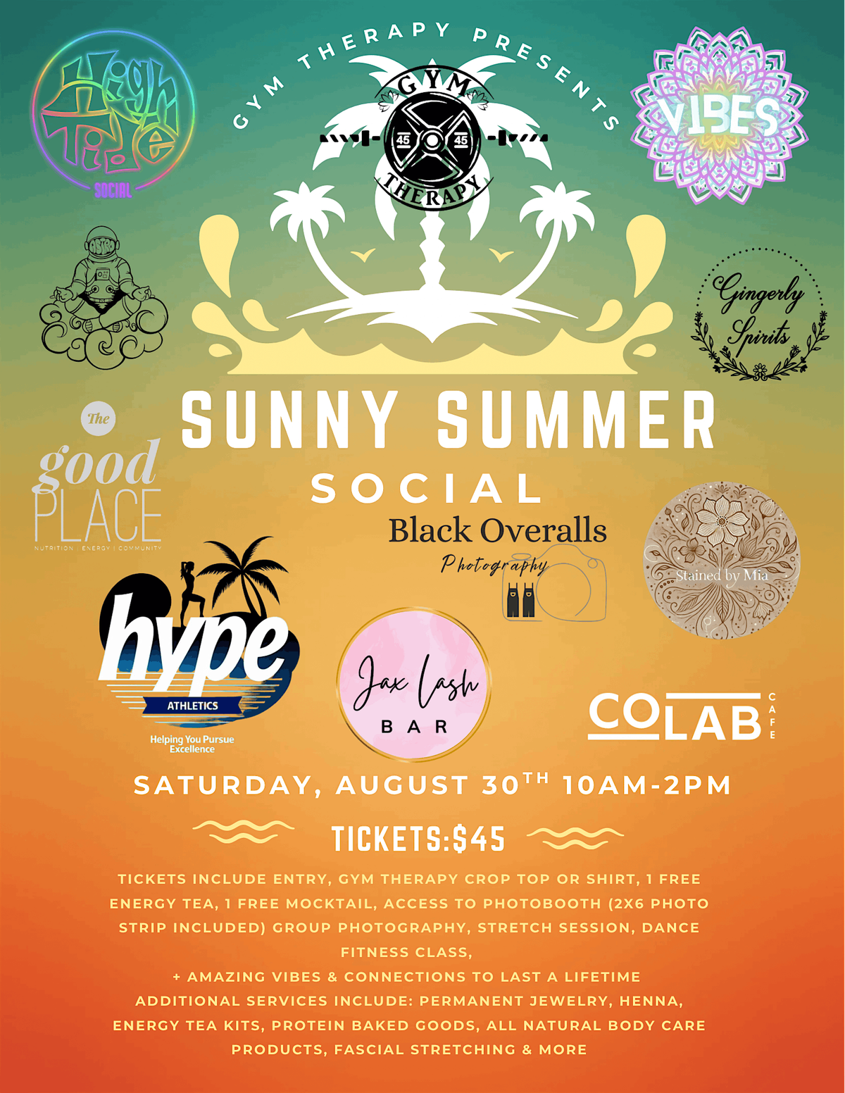 Sunny Summer Social by Gym Therapy