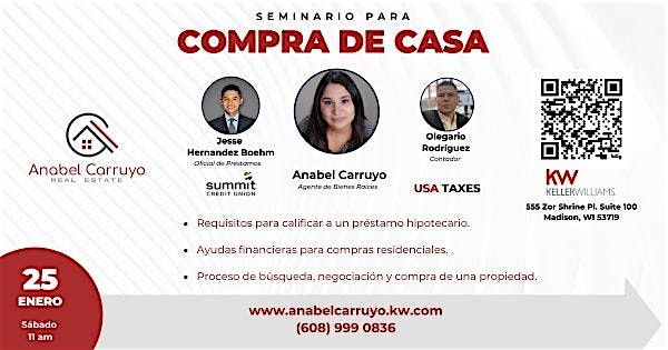 SEMINARIO PARA COMPRAR TU PRIMERA CASA