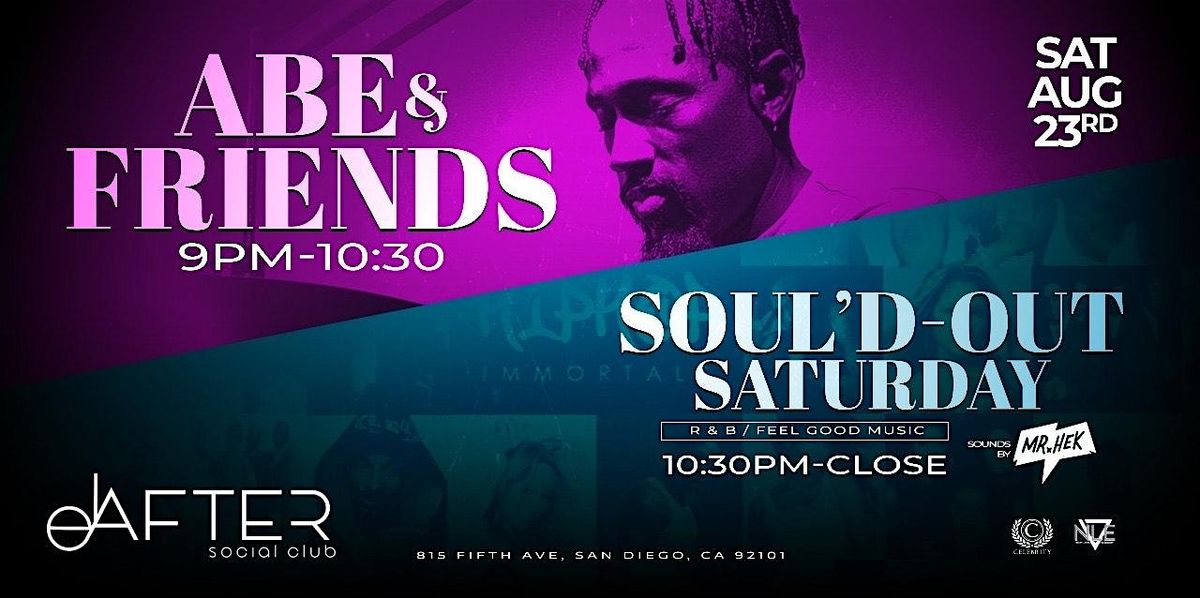 Soul'D at Saturday with Mr. Hek + Live Music with Abe & Friends