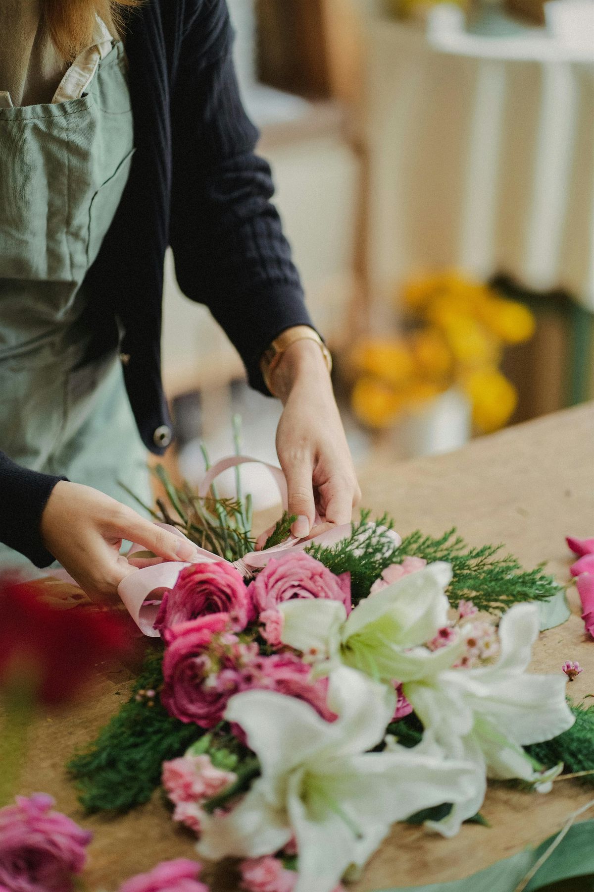 "Foam Free" Flower Arranging Workshop in Carrboro