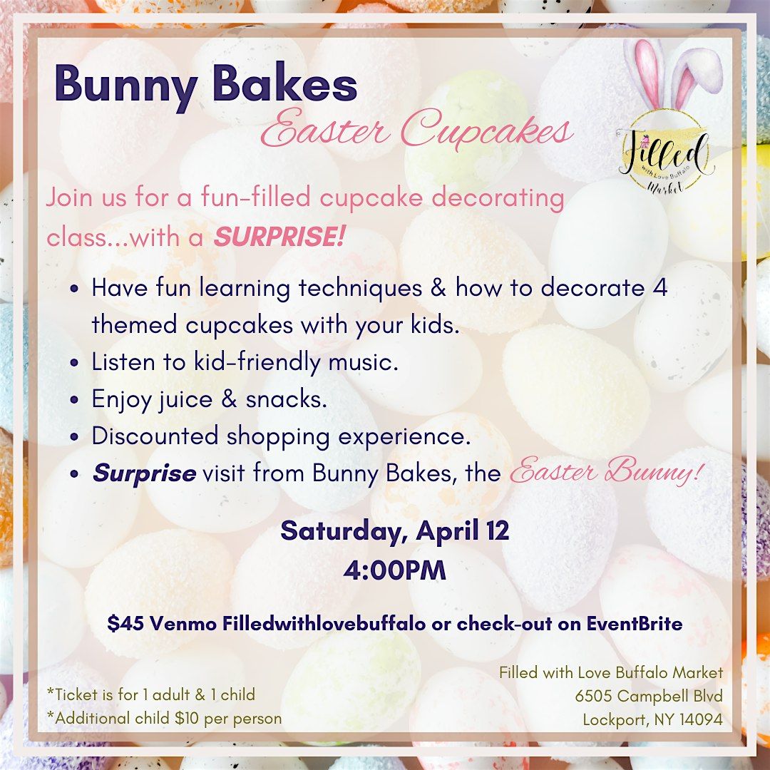 Easter Cupcake Decorating Class & Surprise Visitor!