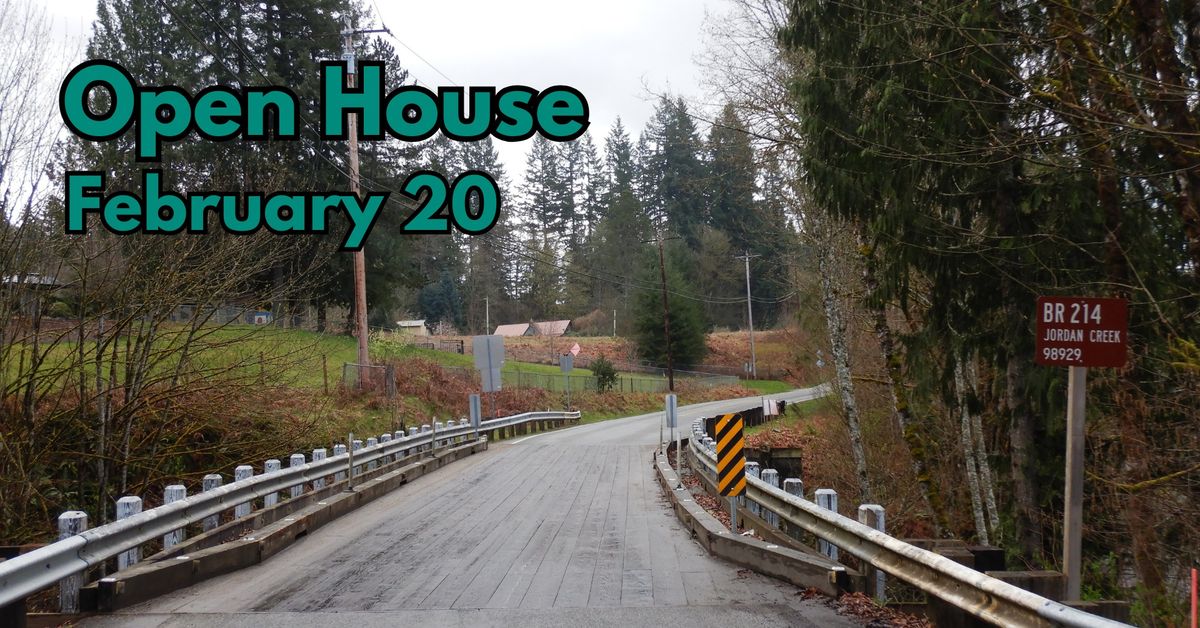 Jordan Creek Bridge 214 Replacement Open House with Snohomish County Public  Works