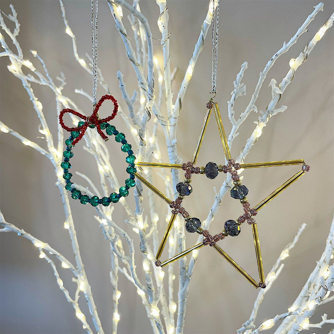 Festive beaded Christmas decoration workshop