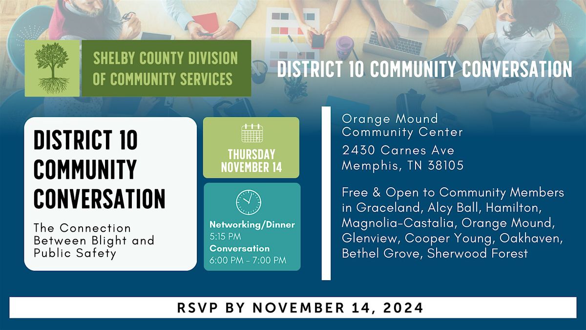 Shelby County Commission District 10 Community Conversation